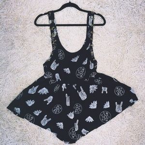 LF witchy romper with gold detail